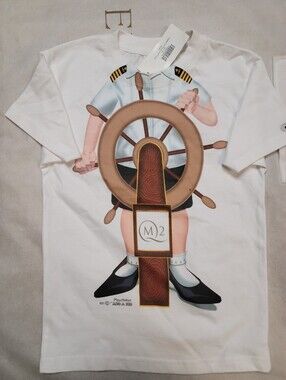 Add A Kid Cunard Queen Mary 2 Captain Cruise Shirt Sz Small